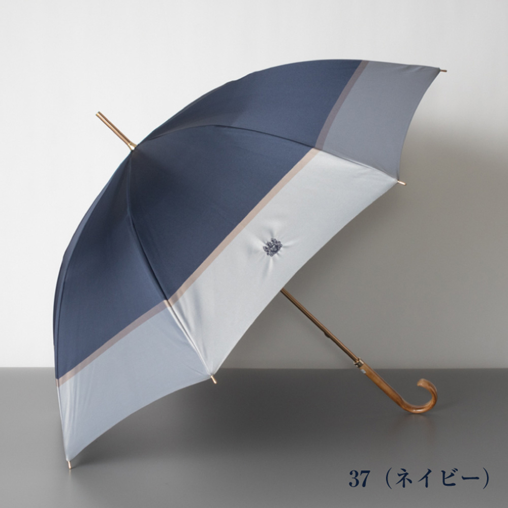 【新品・タグ付き】Aquascutum 水色　アクアスキュータム　雨傘　長傘 雨傘Aquascutum （アクアスキュータム）長傘（ライトグレー） | よろず