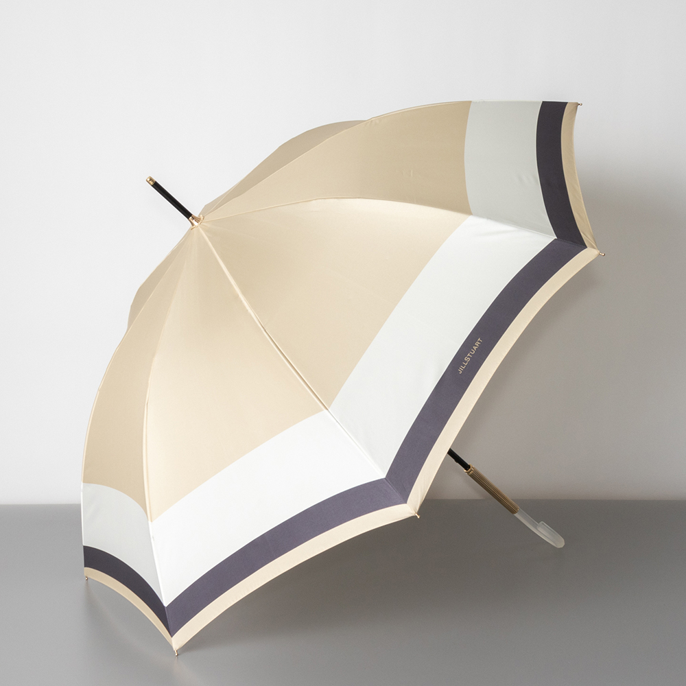 ジルスチュアート晴雨兼用　ベージュ JILL STUART（ジル スチュアート）雨傘（長傘）ベージュ | よろずを