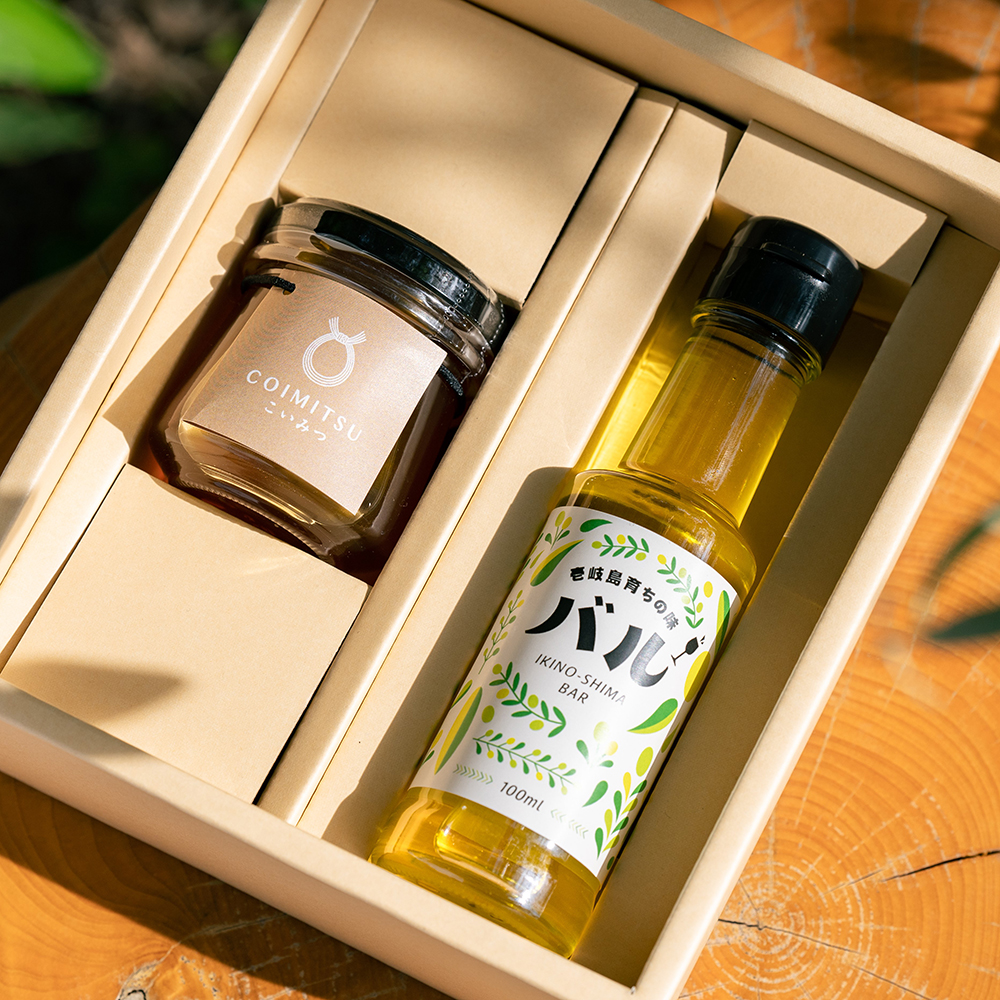 壱岐産エキストラバージンオリーブオイル・はちみつセット 島の幸々