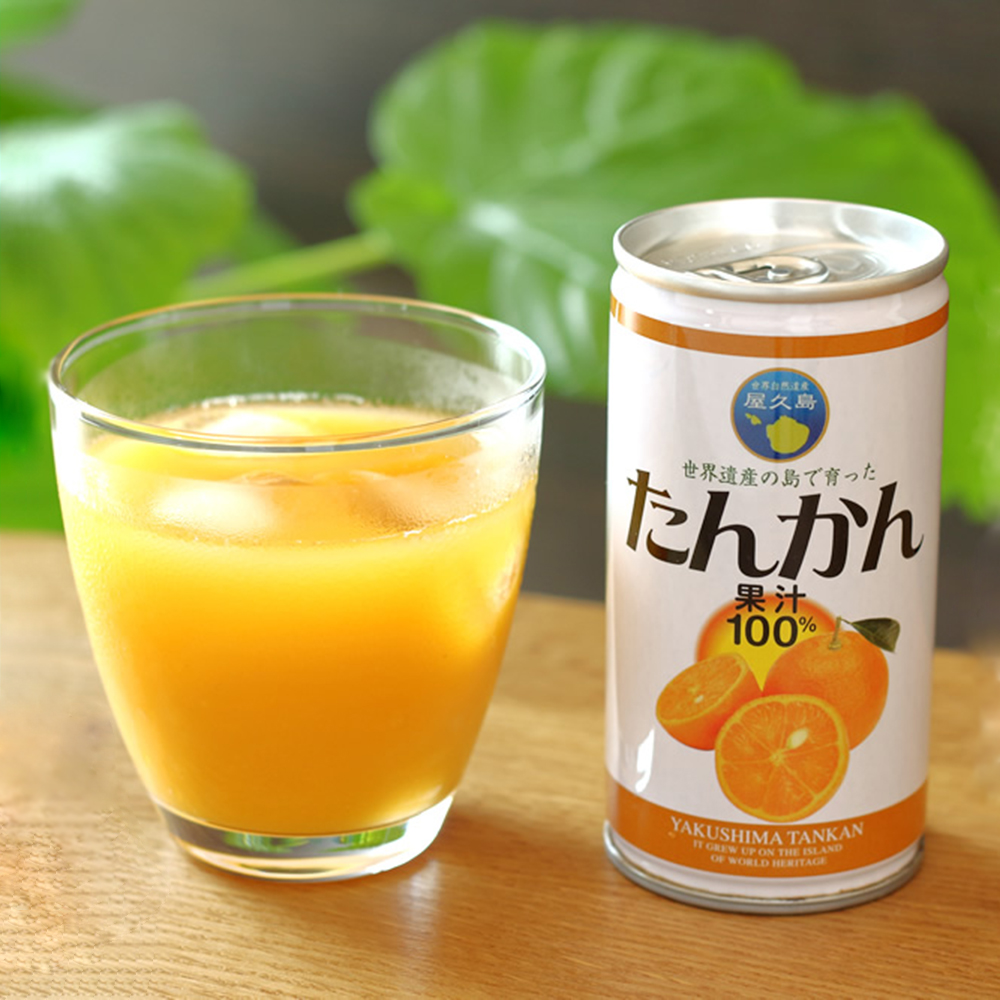 屋久島たんかん果汁100％ストレートジュース 20本