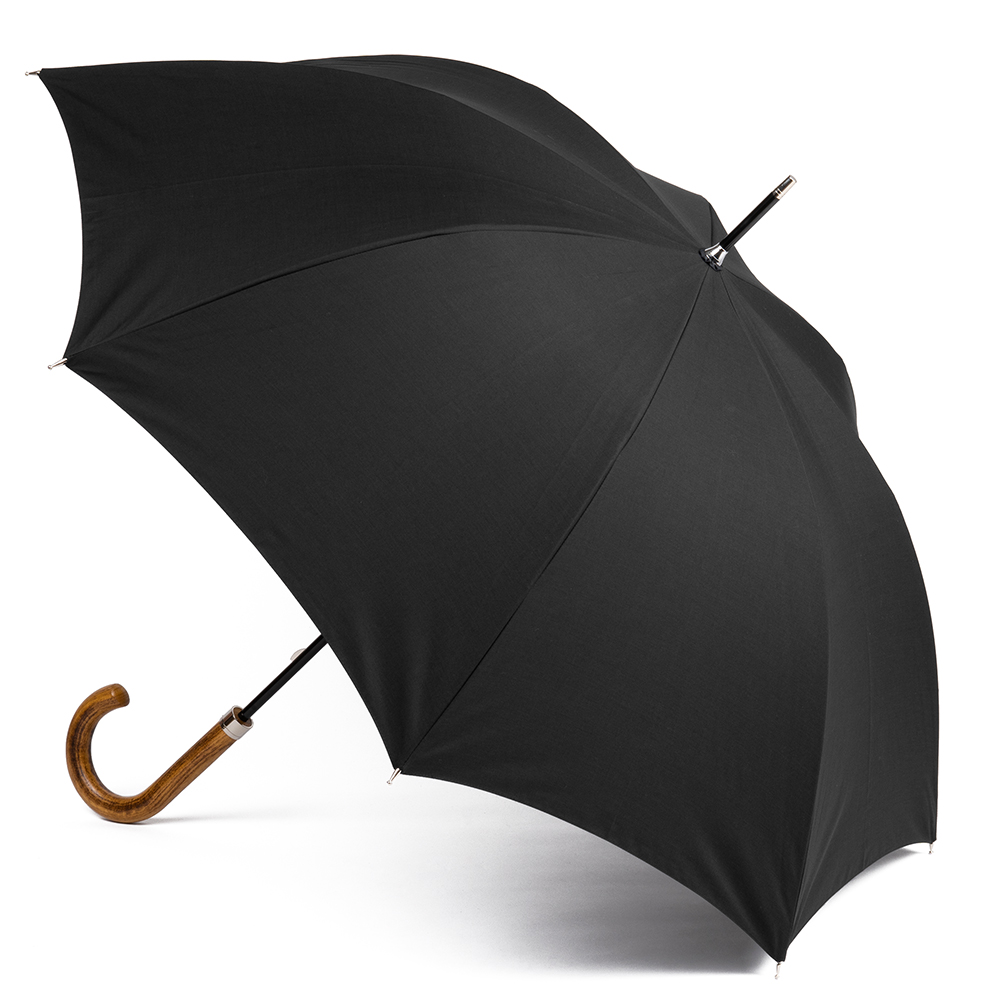 長傘　一級遮光60cmシャンブレー　ブラック