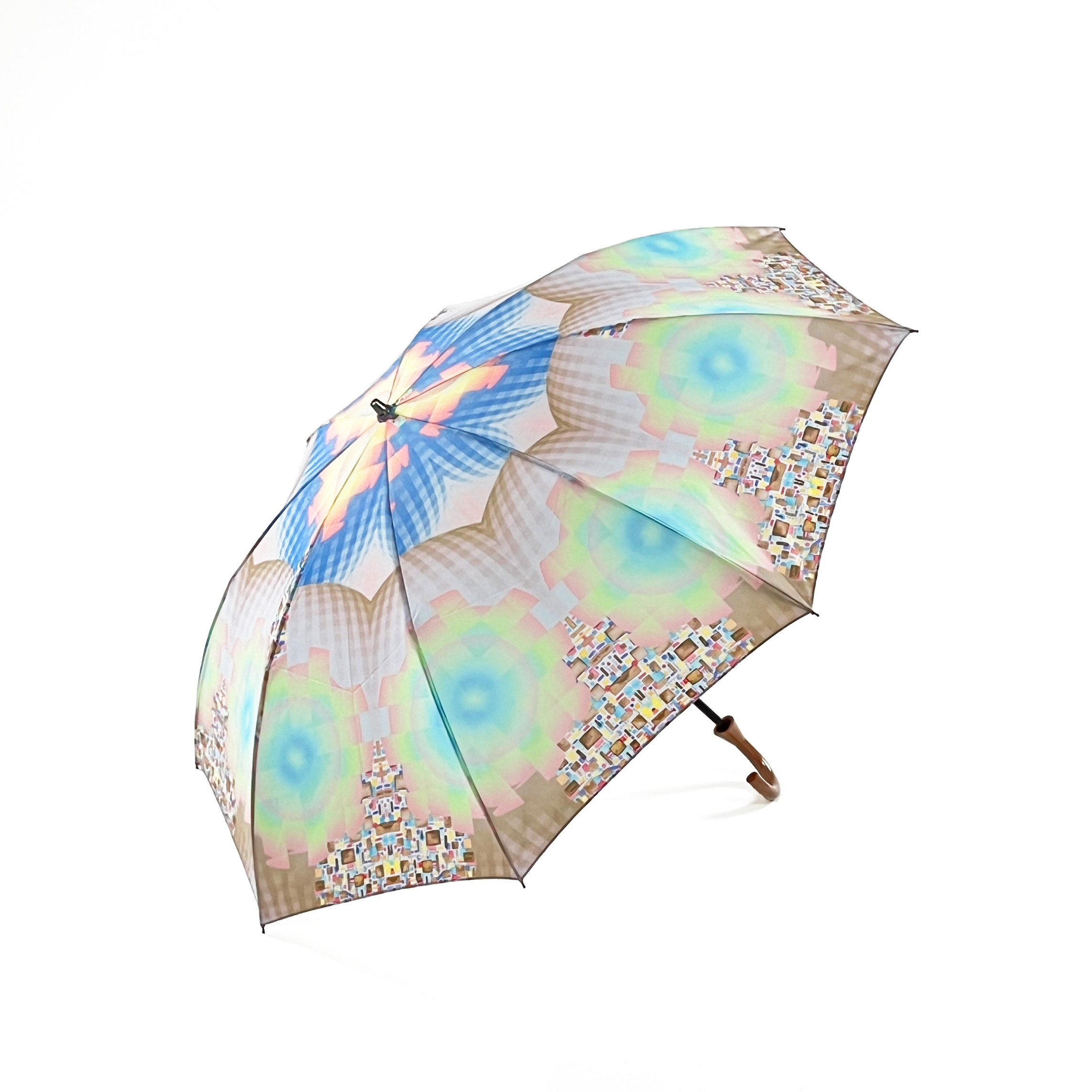 雨晴兼用折り畳み傘　バルブの花