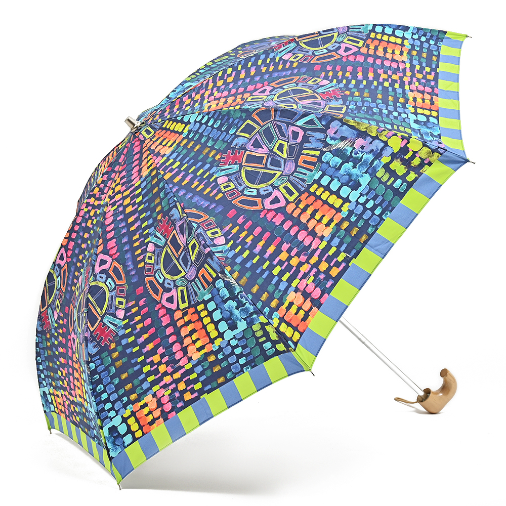 晴雨兼用折りたたみ傘　ミュートブロック
