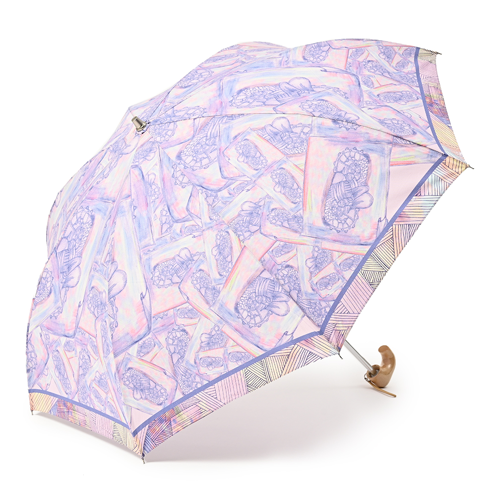 晴雨兼用折り畳み傘 発明家のスケッチブック 傘もよう | よろずを継ぐ