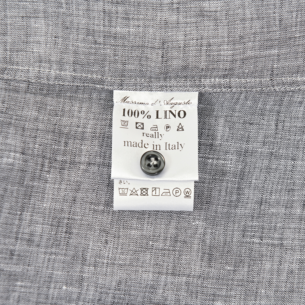 MAX6　リネン100%　ワンピースボタンダウンシャツ