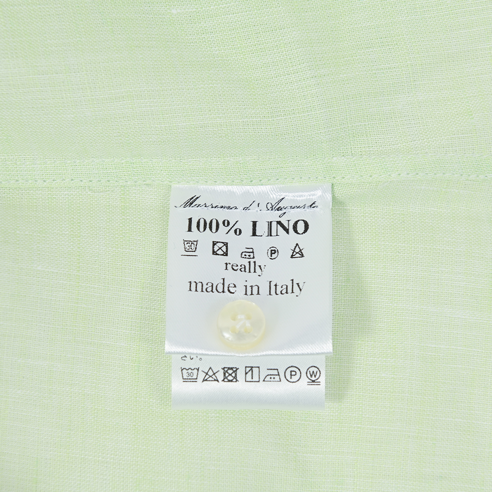 MAX6　リネン100%　ワンピースボタンダウンシャツ