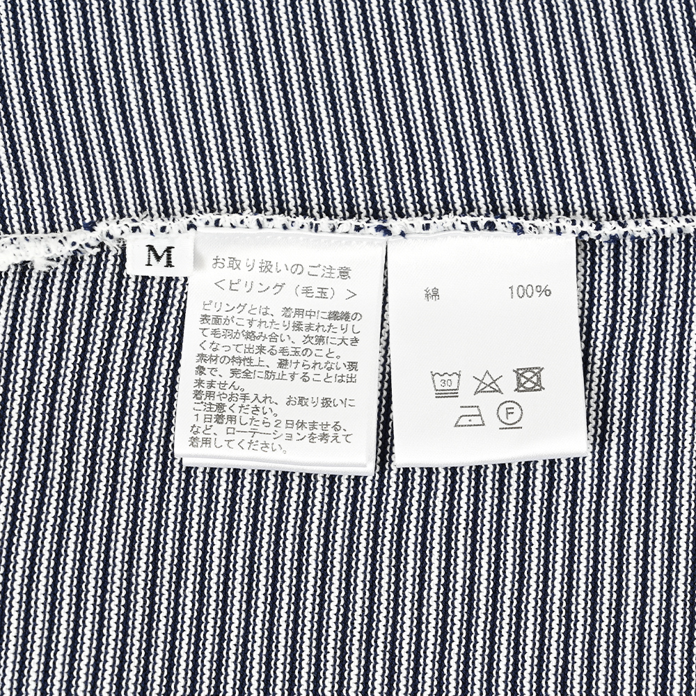ボーダースキッパーTシャツ　NAVY × WHITE
