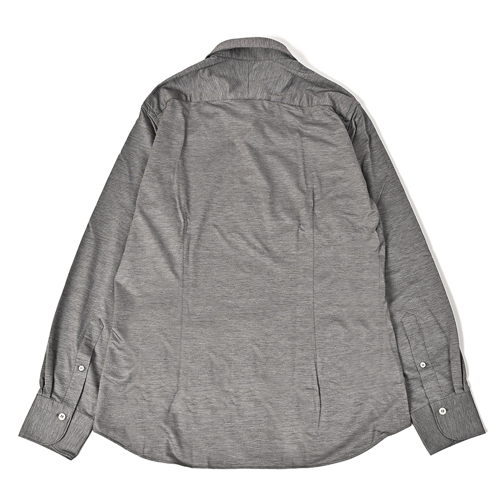 シャンブレージャージーシャツ（SlimFit） グレー Traditional