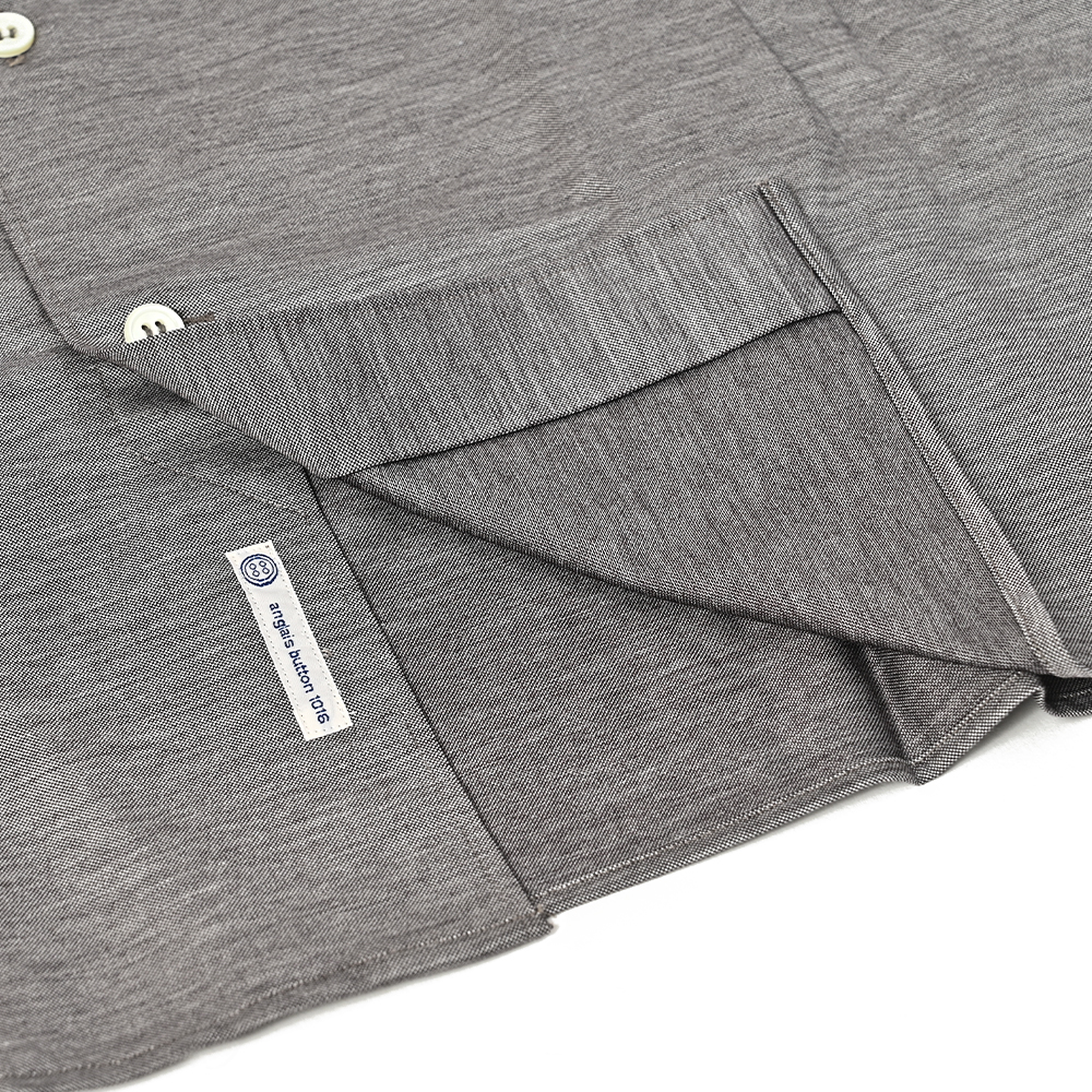 シャンブレージャージーシャツ（SlimFit） グレー Traditional