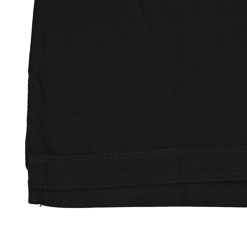 ウォッシャブルシルク クルーネックTシャツ ブラック