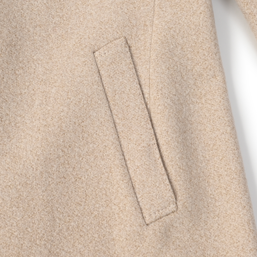 SPECIAL ウールフランネルチェスターフィールドコート ベージュ