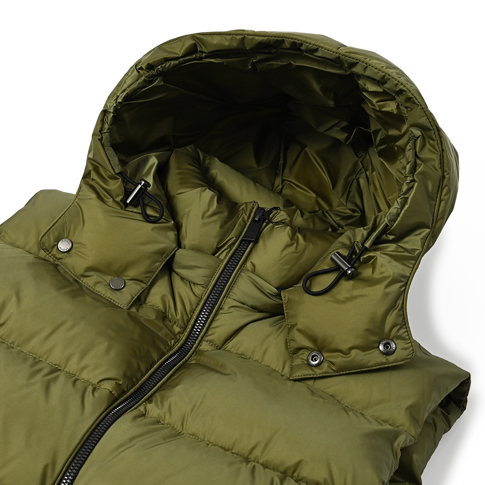 【yu.sa.ka】【新品】DANTON カーキ ダウンベスト 36 Danton ダントン ダウンベスト サイズ:36 カーキ レディース