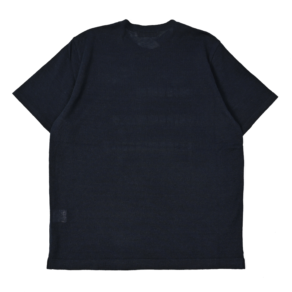 リネンコットン CHILL レタードTシャツ ネイビー トラディショナル