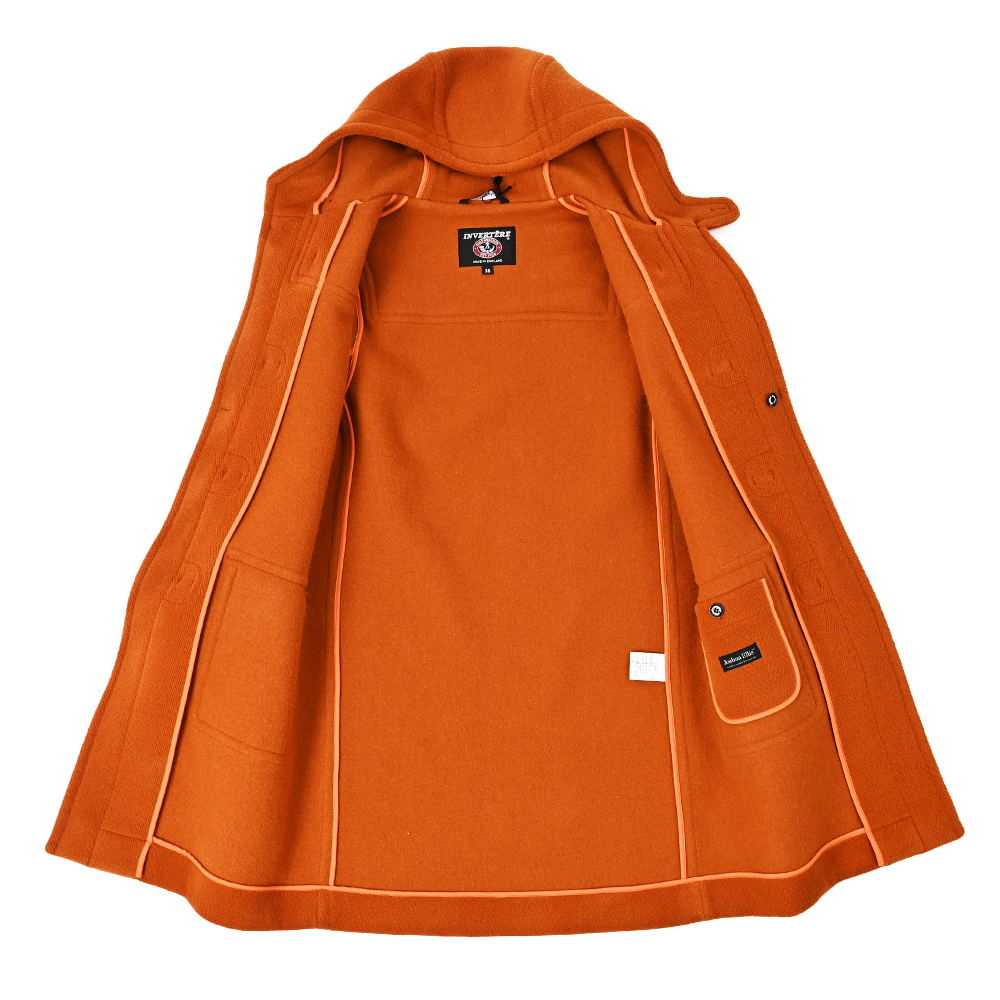 Joshua Ellis ウール ヘリンボーン ロング ダッフルコート REGULAR FIT