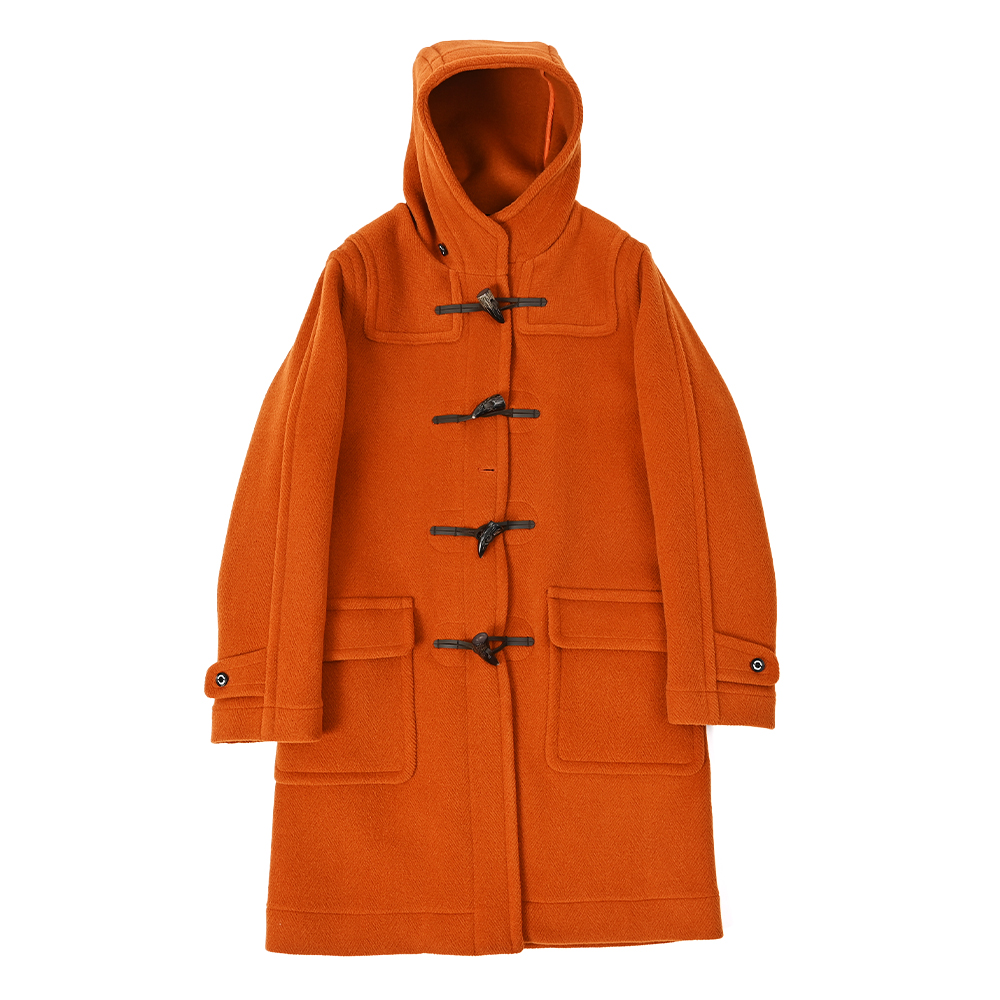 Joshua Ellis ウール ヘリンボーン ロング ダッフルコート REGULAR FIT