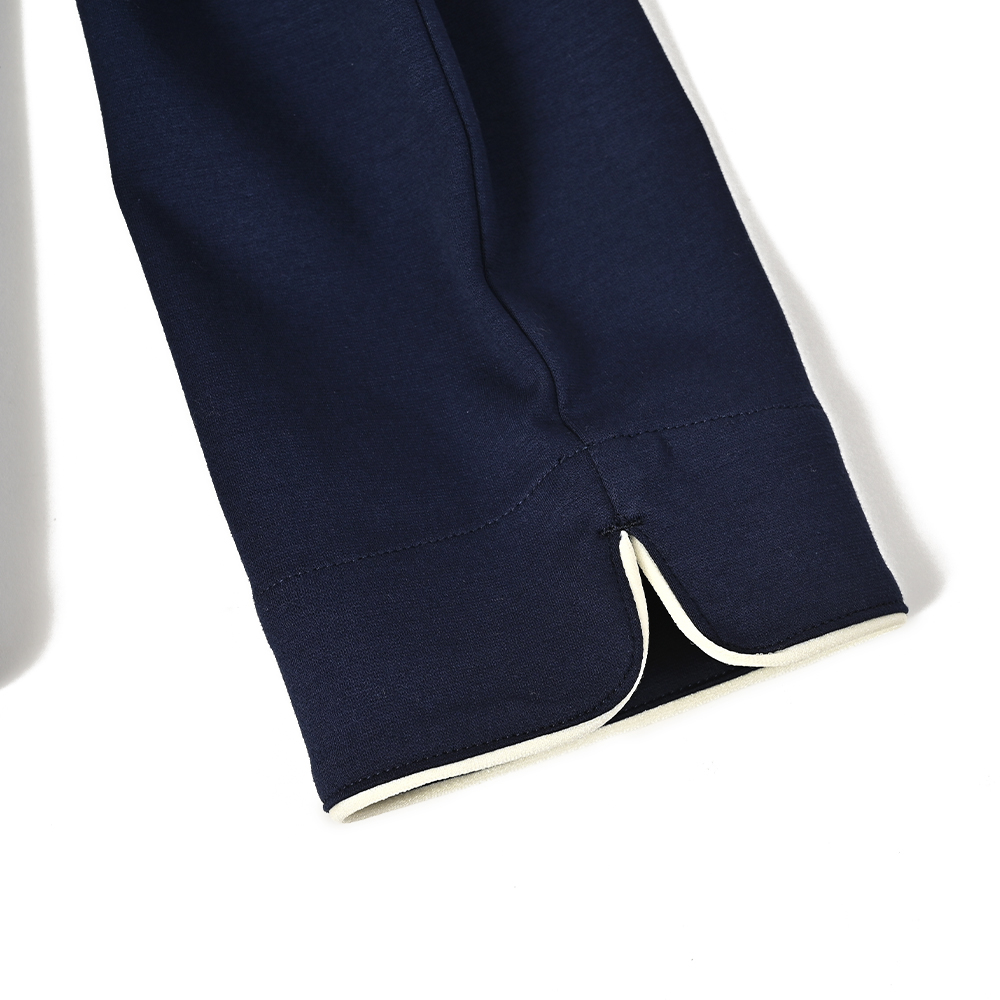 ノーカラージャケット ネイビー Traditional Standard | よろずを継ぐ