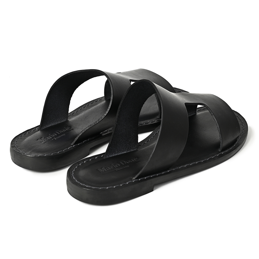 期間限定お値引き★indosole ブラック サンダル 26cm オー マイ サンダルズ Oh my Sandals レザースポーツサンダル
