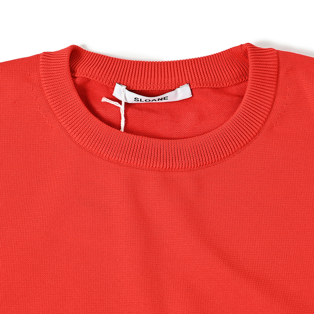 ○★新品未使用　MARK&LONA　クルーネックセーター　44　レッド ○☆新品未使用 MARK&LONA クルーネックセーター 44 レッド 楽天