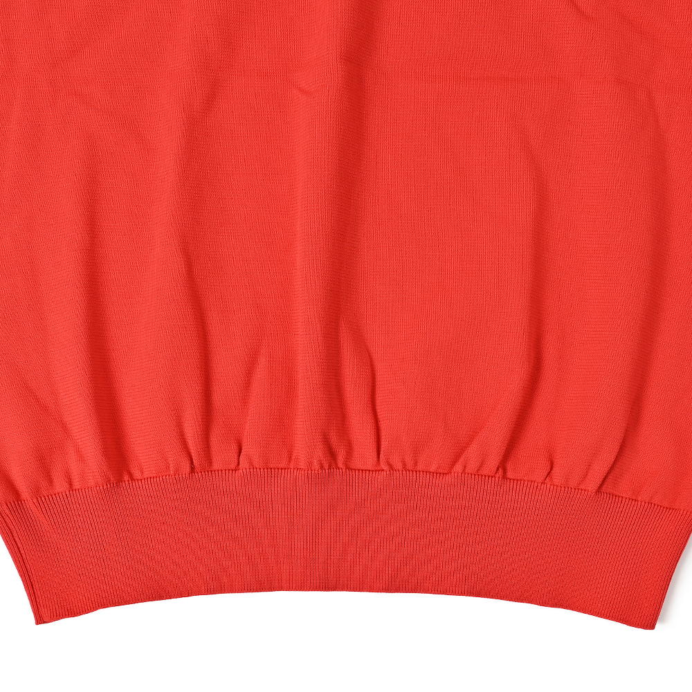 半袖クルーネックニット レッド Traditional Standard | よろずを継ぐ