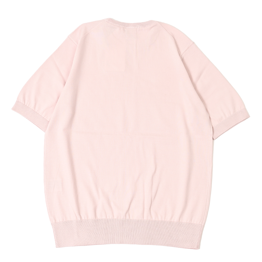 コットン半袖ニット ピンク トラディショナルスタンダード